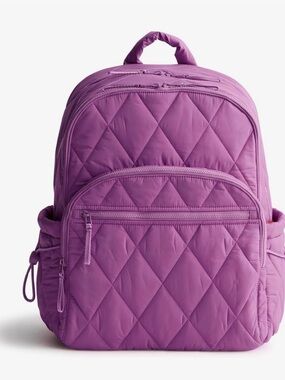 Vera Bradley Women’s Large Bancroft Backpack Featherweight Iris Orchid